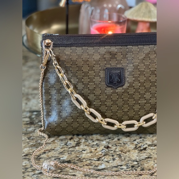 CELINE Clutch Bag Macadam Clutch Bag